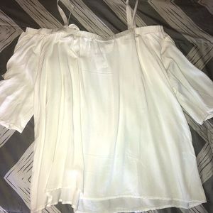 White off the shoulder top